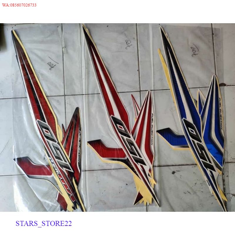 (ORI) striping sticker standar yamaha jupiter mx 150/mx king 150 lama 2016 2017