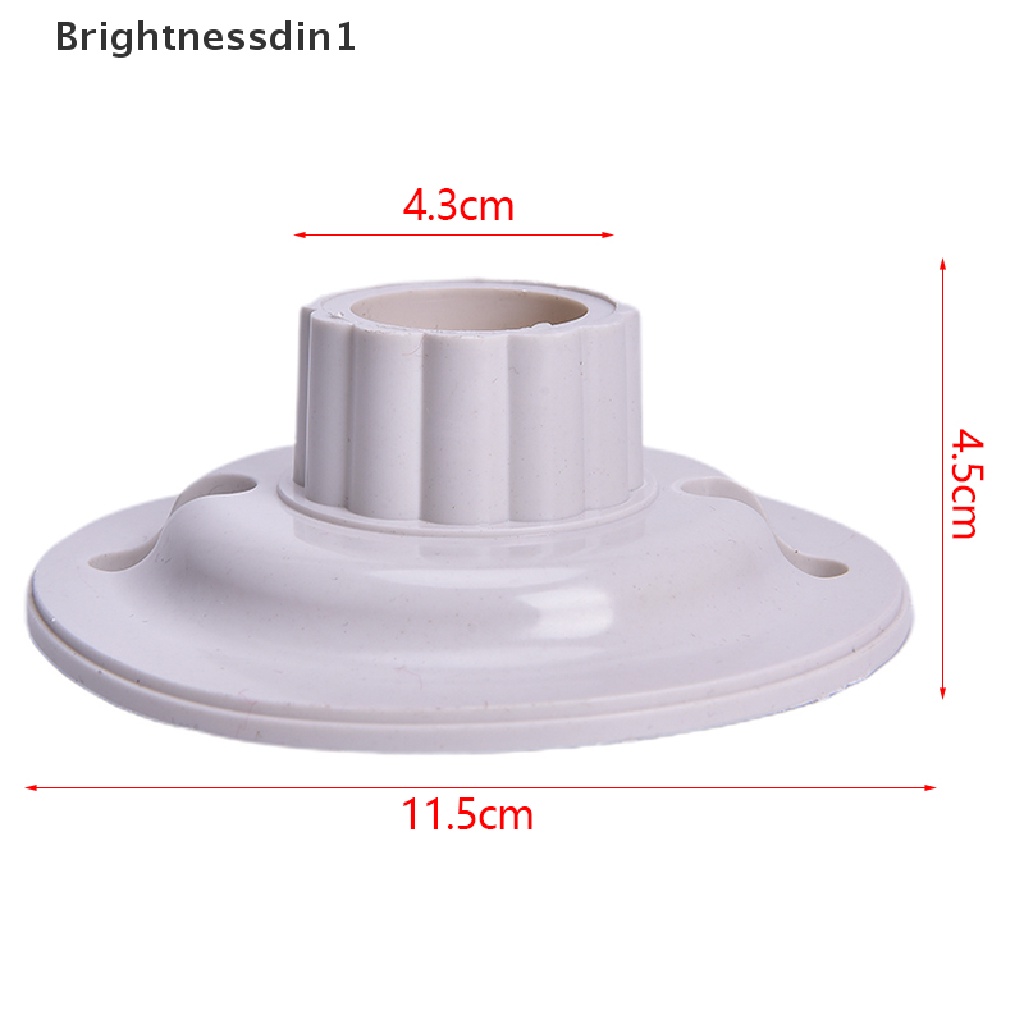 [Brightnessdin1] E27 LED Light Bulb Holder Round Socket E27 Base Soket Lampu Gantung Sekrup Base Butik