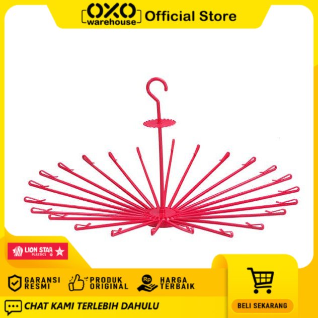 Lion Star Gantungan Baju Lipat / Folding Hanger (24 Gantungan) Garansi Resmi