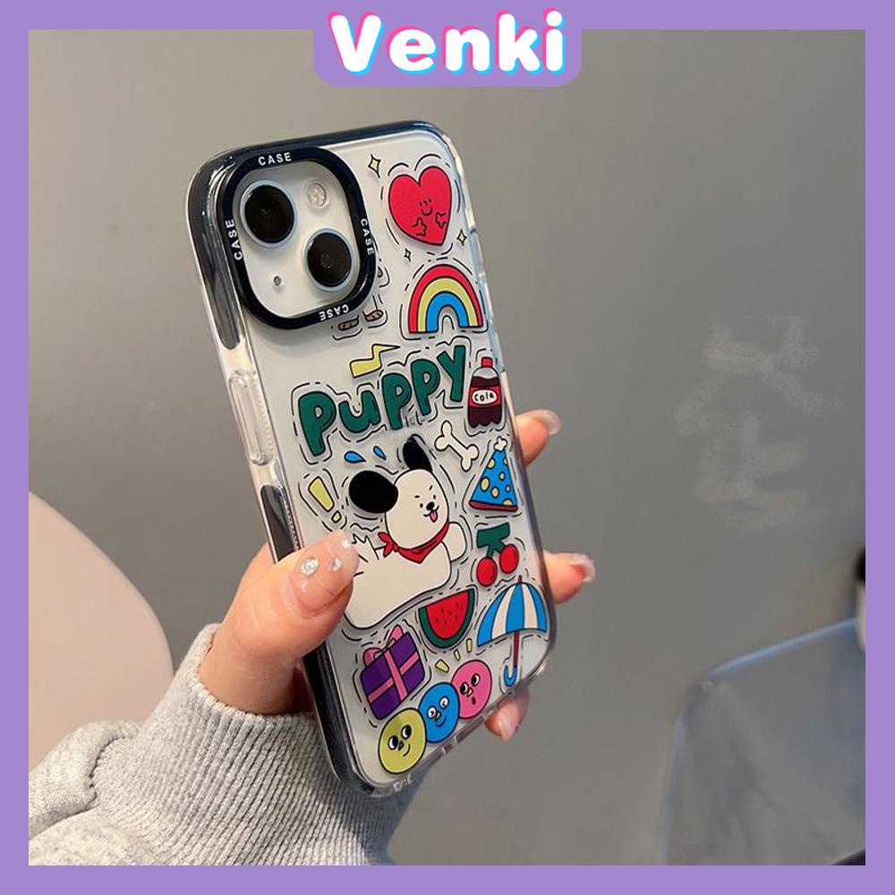 Case iPhone 11 Thicken Soft Silicone Big Hole Case Cute Cartoon Dog Camera Protection Shockproof Back Cover Compatible for iPhone 14 13 12 11 Pro Max 7 8 Plus X XR XS