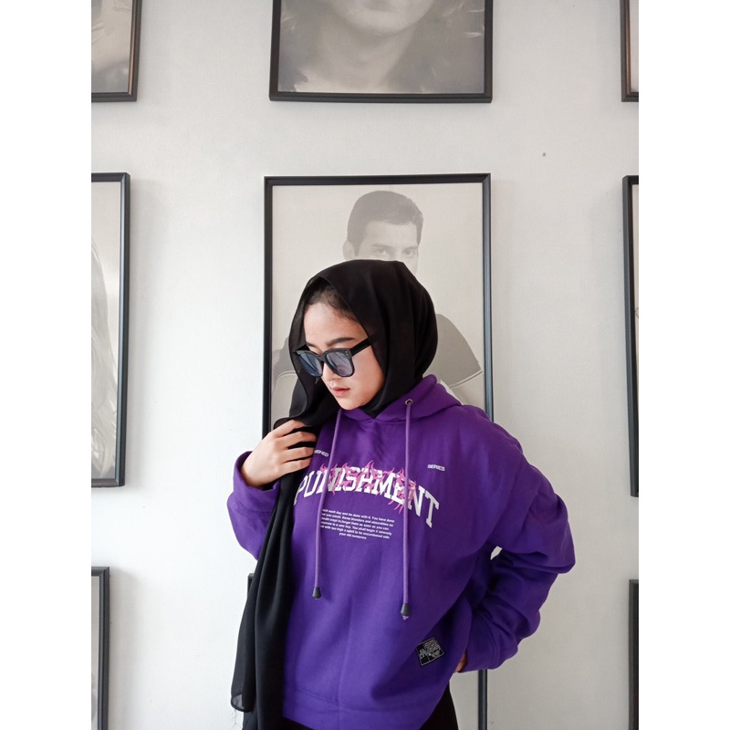 Hoodie Punishment / Hoodie Polos / Jaket Metal / Jaket Crop Terbaru / Jaket Pria dan Wanita / Bisa C