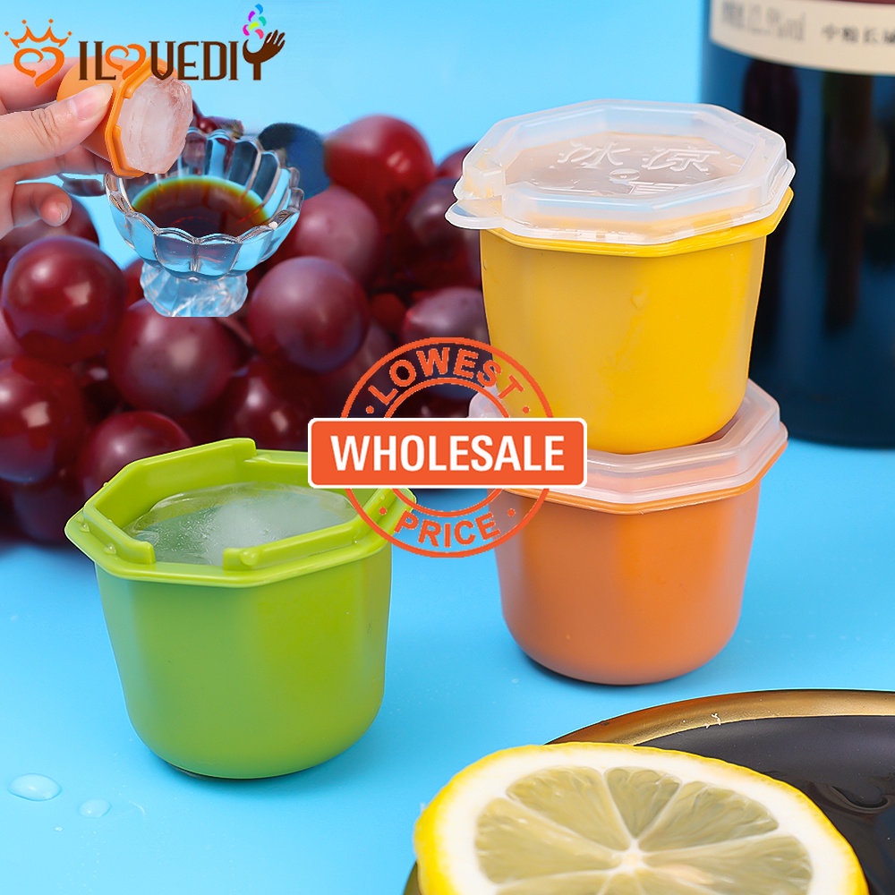 [Harga Grosir] Stackable Icy Jelly Pudding Mold Whisky Coffee Ice Pop Making Alat Polygon Ice Cube Forming Cup Mudah-Demoulding Model Ice Cream Untuk Home Pub Dessert Shop