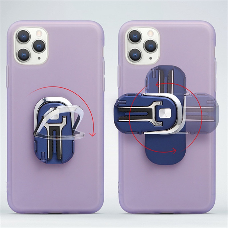 [AYBX] Ventilasi Udara Dudukan Ponsel Mobil 2in1 Portable Phone Holder Stand Finger Ring Bracket Foldable Hold