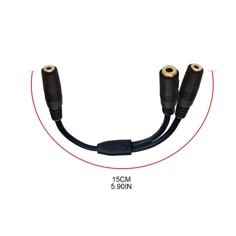 Zzz 3.5mm Female to 3.5mm Female Extension Cable 3Pole 2.5mm Female to 3.5mm Female Adapter Cable Extender Jack Stereo