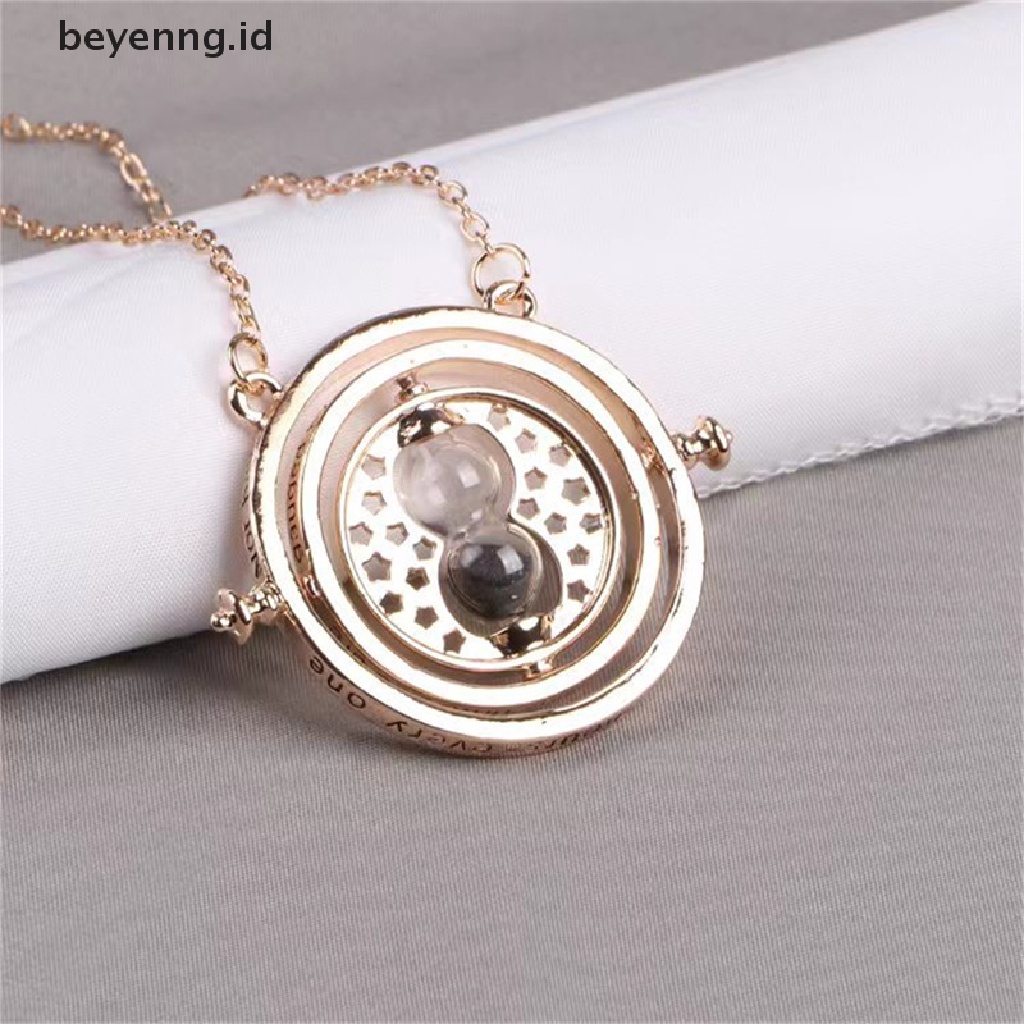 Beyen Jam Pasir Kalung Untuk Perempuan Mode Baru Vintage Rantai Emas Liontin Kalung ID