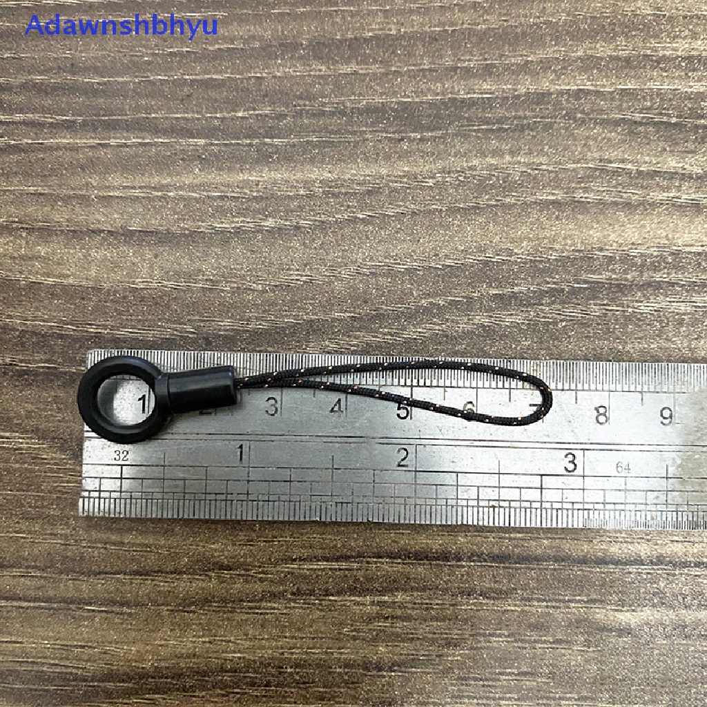 Adhyu Gesper Tali Hitam Kecil DIY Aksesoris Shell Ponsel Lanyard Universal ID