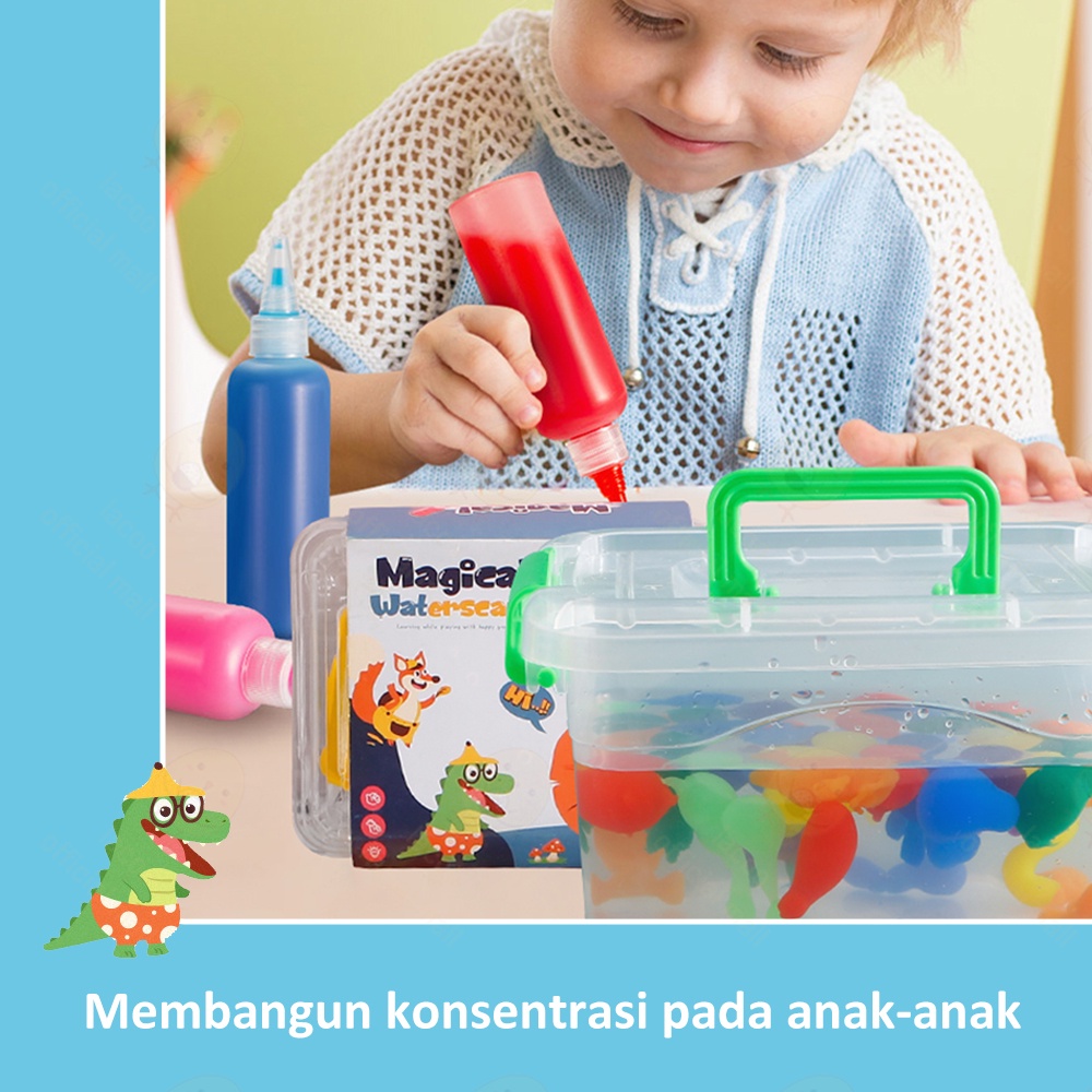 Lacoo Diy magical waterscape water jelly mainan kreatifitas anak edukasi jelly soap warna viral