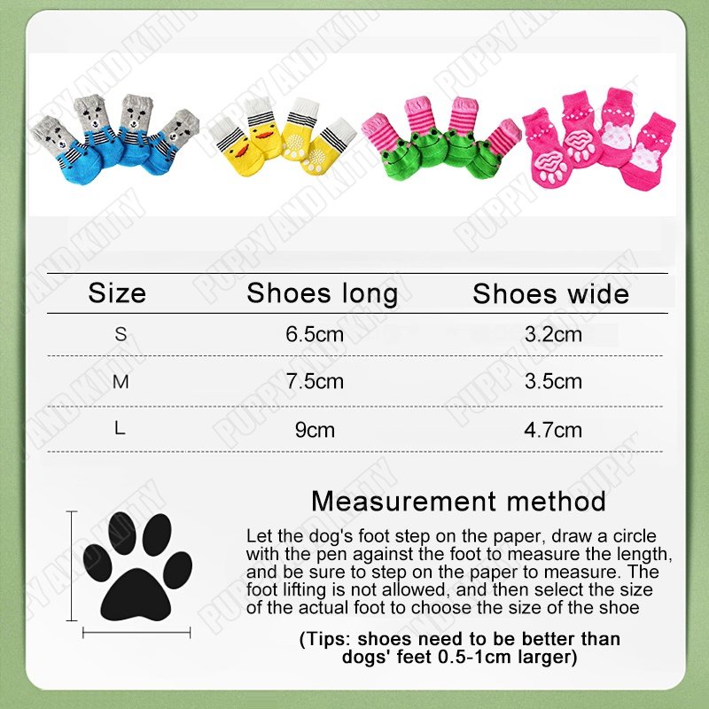 Kaos Kaki Kucing Anjing 4 Pcs