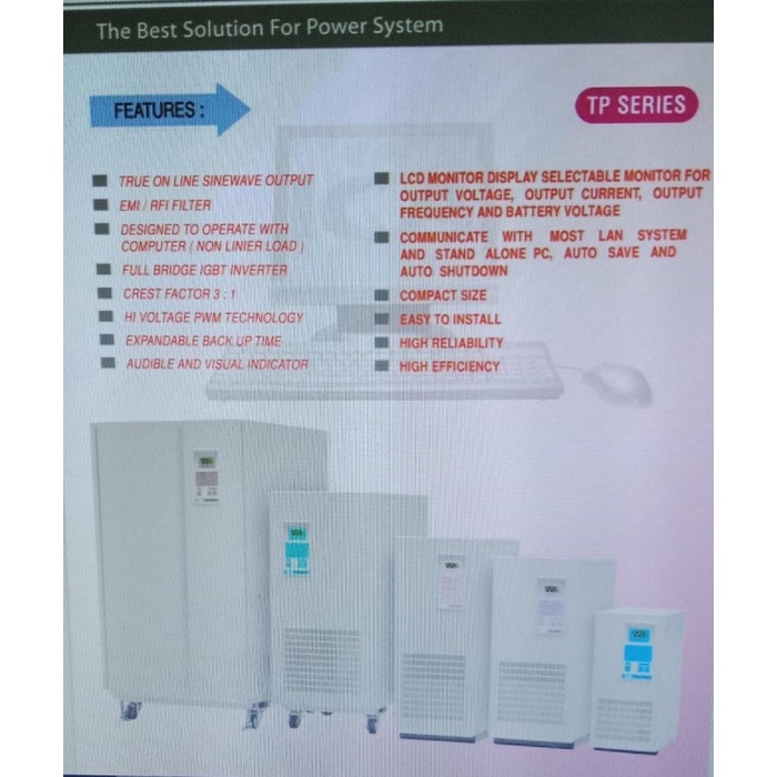 UPS ICA SIN-3100C SIN3100C 5000VA / 3250 WATT ONLINE SINEWAVE UPS GARANSI RESMI