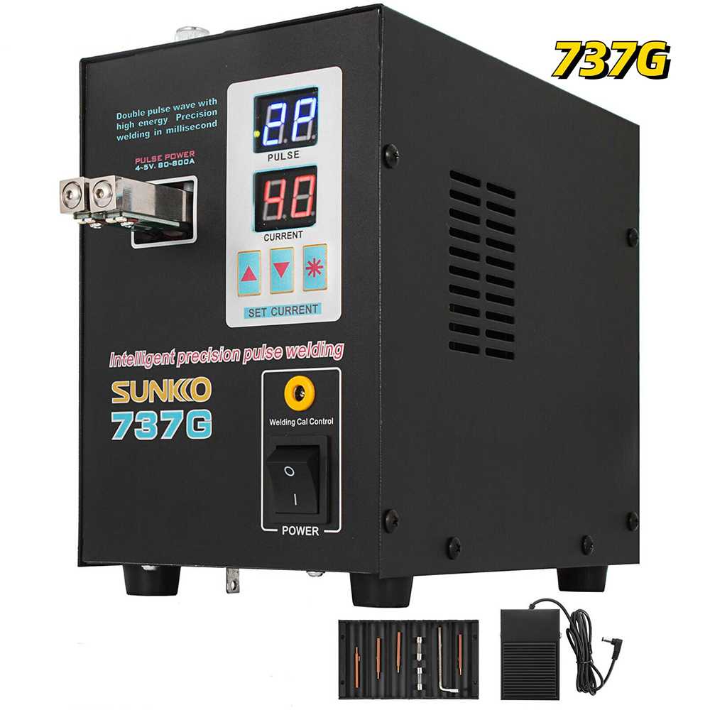 (BISA COD) FTIHSHP SUNKKO Alat Mesin Las Pulse Spot Welder Welding Machine - 737G