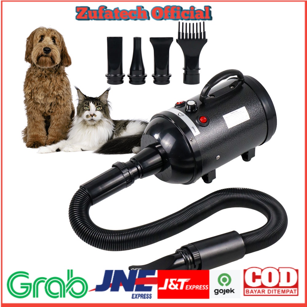 HBlow Pet Dog Cat Grooming Hair Dryer Stepless Speed 3200W - SH-168 - Black - 7CHA0LBK