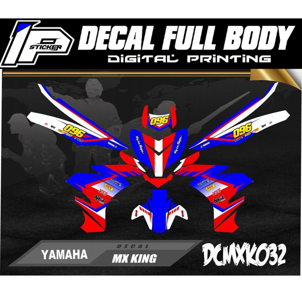Decal Sticker MX KING - Dekal Stiker full body MX KING desain 032