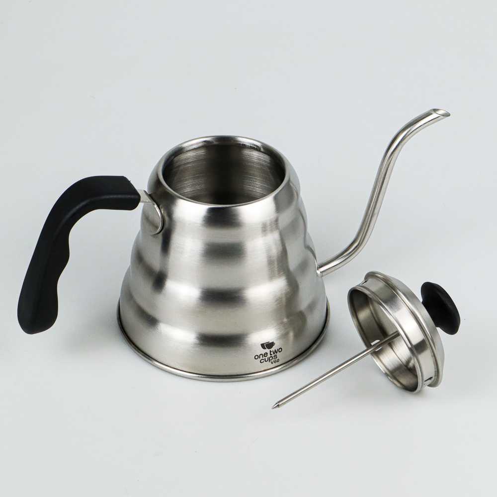 (BISA COD) FTIHSHP  Coffee Teko Maker Pot V60 Drip 1155ml with Thermometer