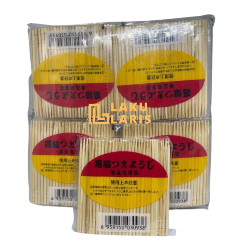 Tusuk Gigi Bambu Refill 1 pack isi 80pcs / Tusuk Gigi Bamboo Murah 1 Pack Isi 80 pcs