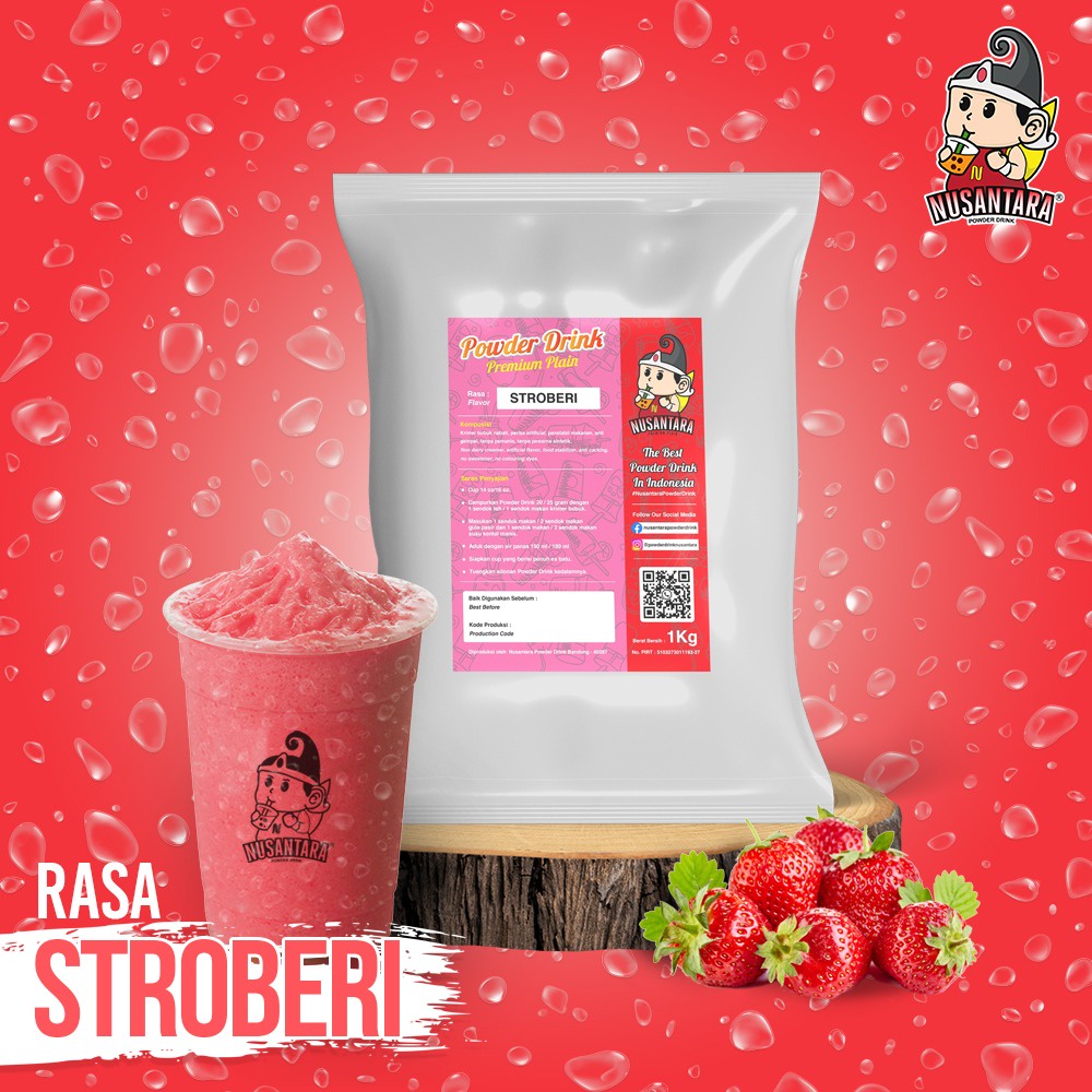 

Bubuk Minuman STRAWBERRY Powder 250 gram - POWDER DRINK