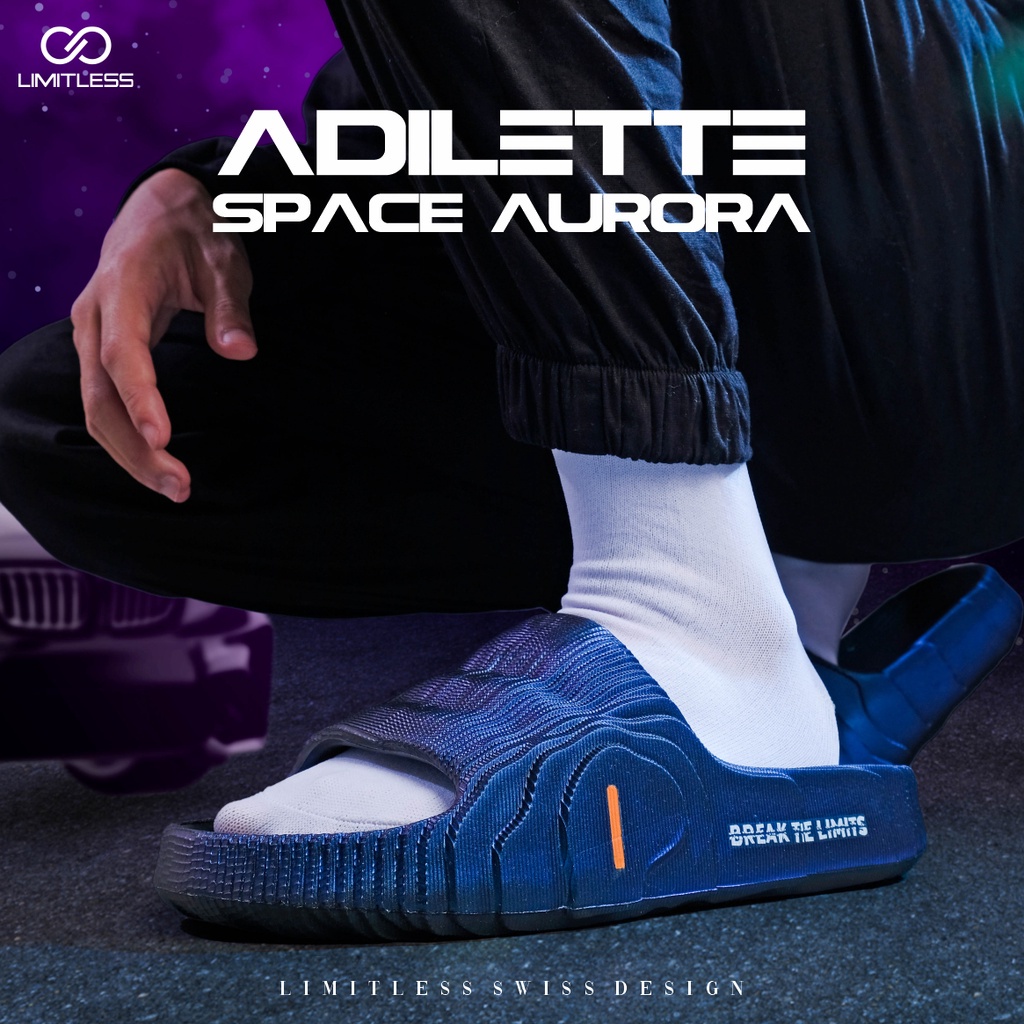 Sandal Pria SPACE AURORA Terbaru 2023 Ringan Sendal Slip On Cowok Empuk Sandal Pria Aurora Casual