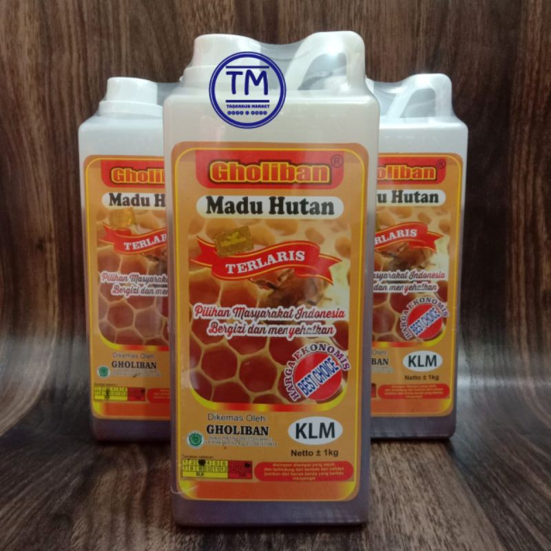 Madu Gholiban KLM 1kg Madu Hutan Gholiban 1kg Madu Hutan Original Bersegel Resmi