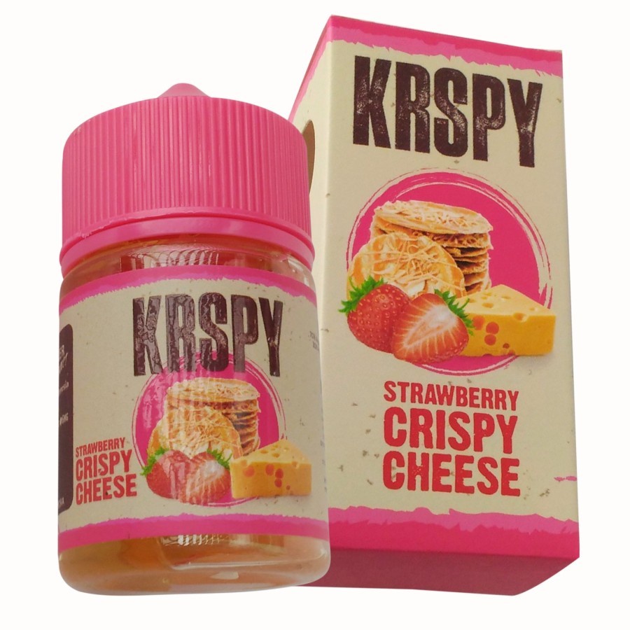 FREEBASE KRSPY V2 STRAWBERRY CRIPSY CHEESE 60ML 100% AUTHENTIC