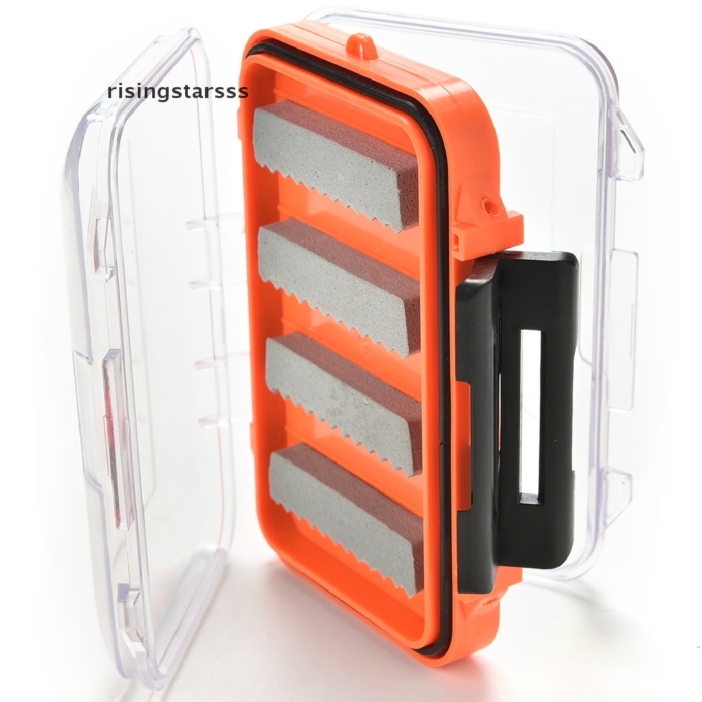 Rsid Span-new Double Side Waterproof Pocket Fly Fishing Box Slid Foam Insert Tahan 170fly Jelly