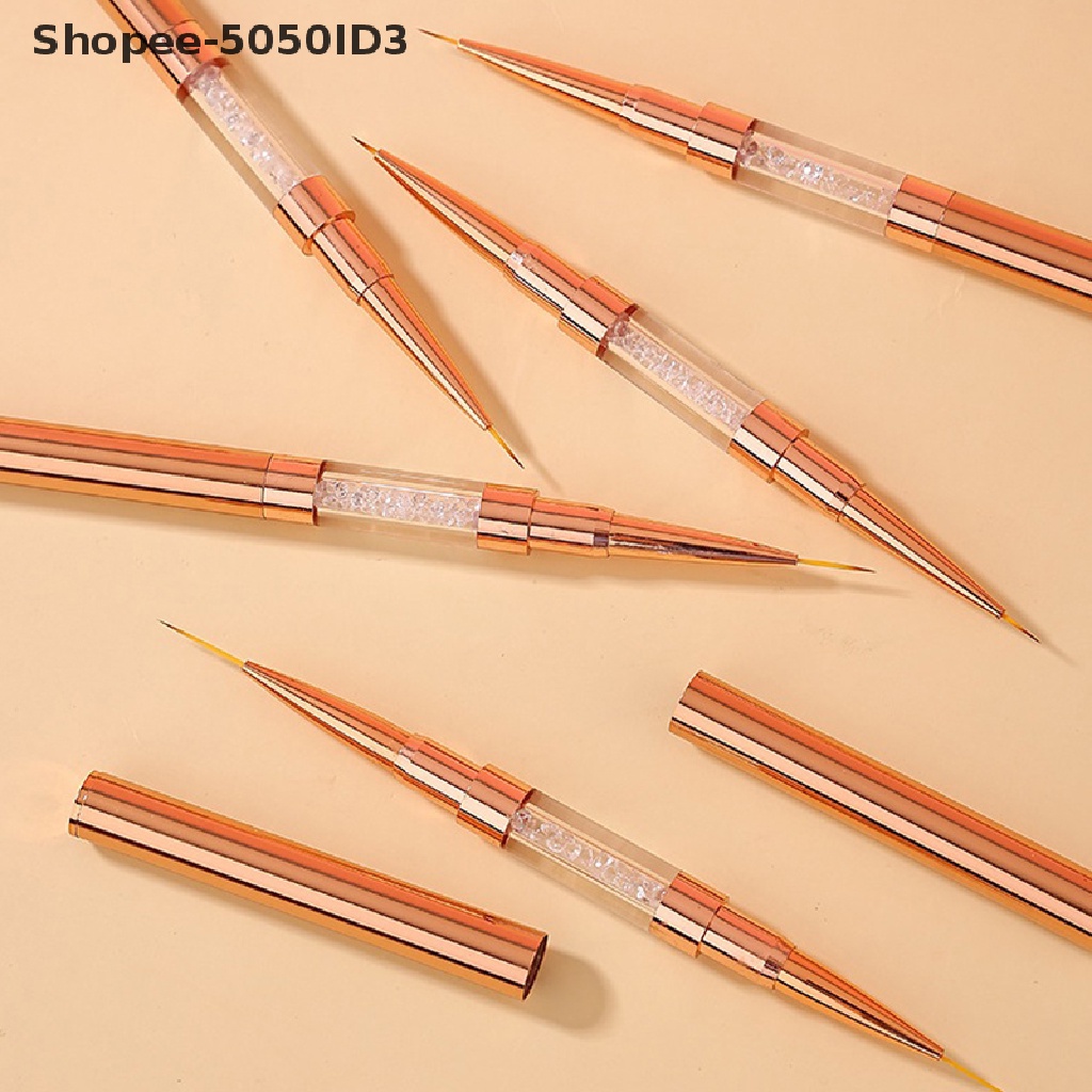 [HOT] 1pcs Double Head Nail Art Liner Brush Paing Pen UV Gel Brushes Drawing [ID]