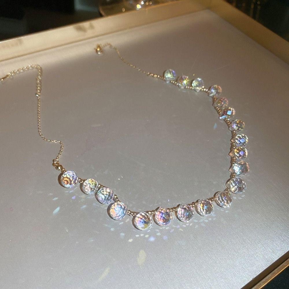 Kalung Liontin Kristal Nanas Aksesoris Perhiasan Mengkilap Fashion Baru