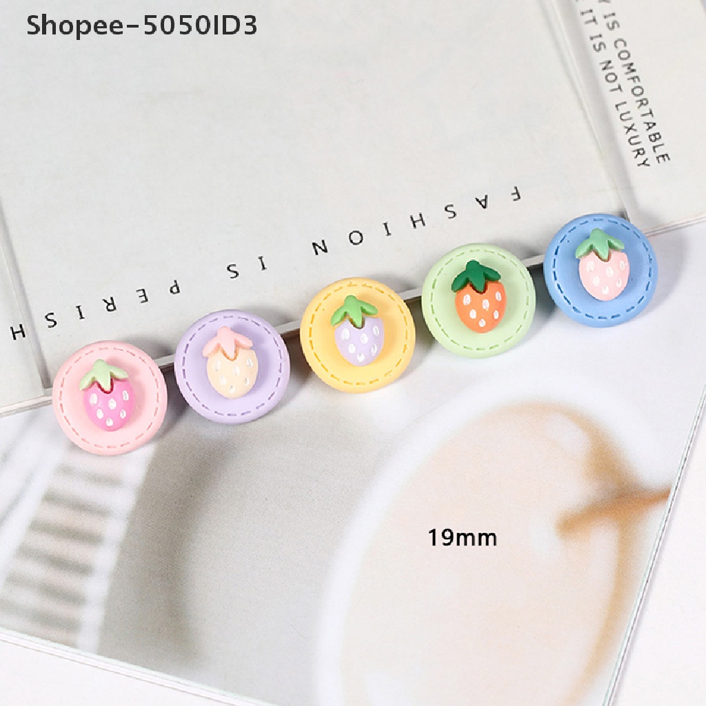 [HOT] 10pcs Mini 3D Kartun Buah Resin Scrapbooking DIY Perhiasan Craft Dekorasi [ID]