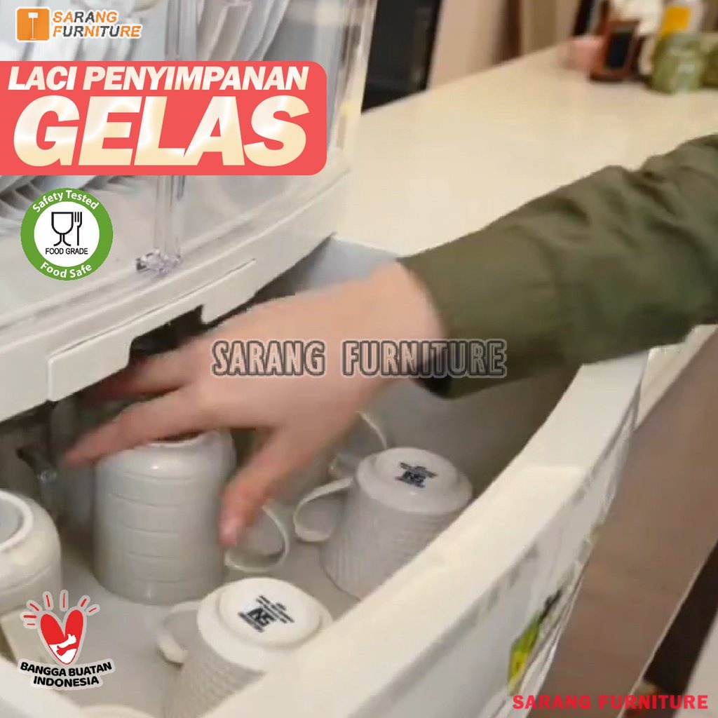 Lemari Rak Piring Rovega Pladys Terbaru