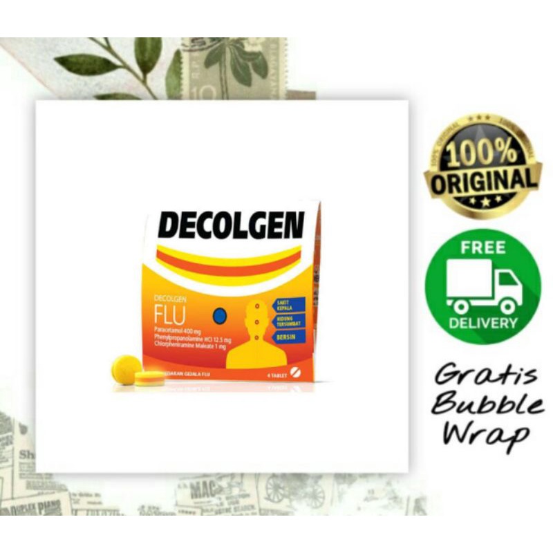 Decolgen / Obat Flu, Demam dan sakit kepala