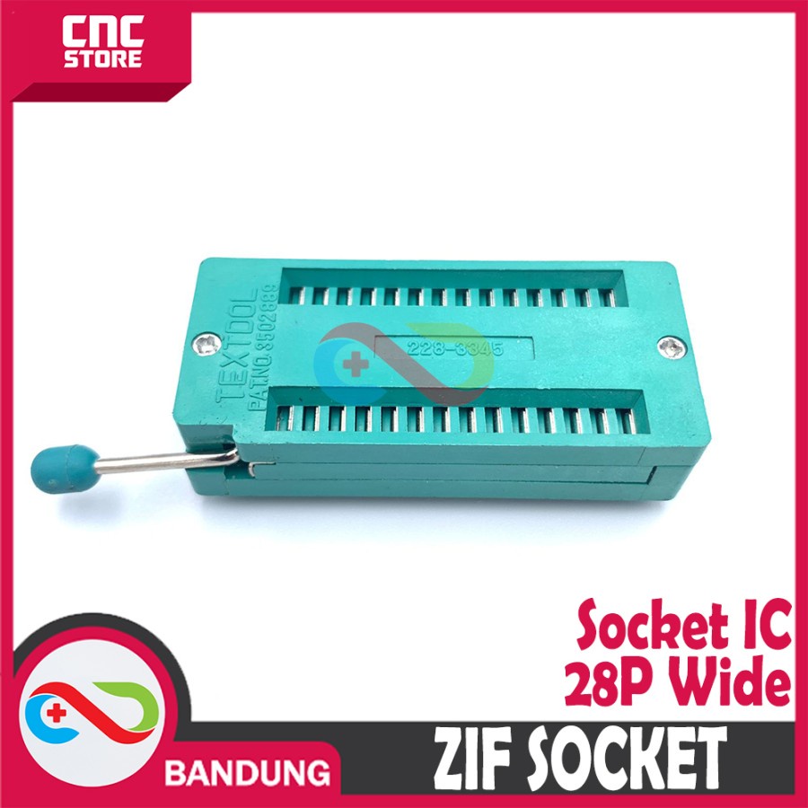 ZIF SOCKET SOKET DIP-28 DIP 28P 28 PIN WIDE IC UNIVERSAL