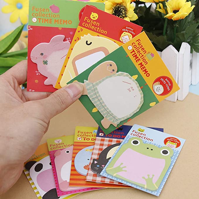 Sticky Notes Motif Hewan Tempelan Kertas Catatan Memo Note Karakter F981