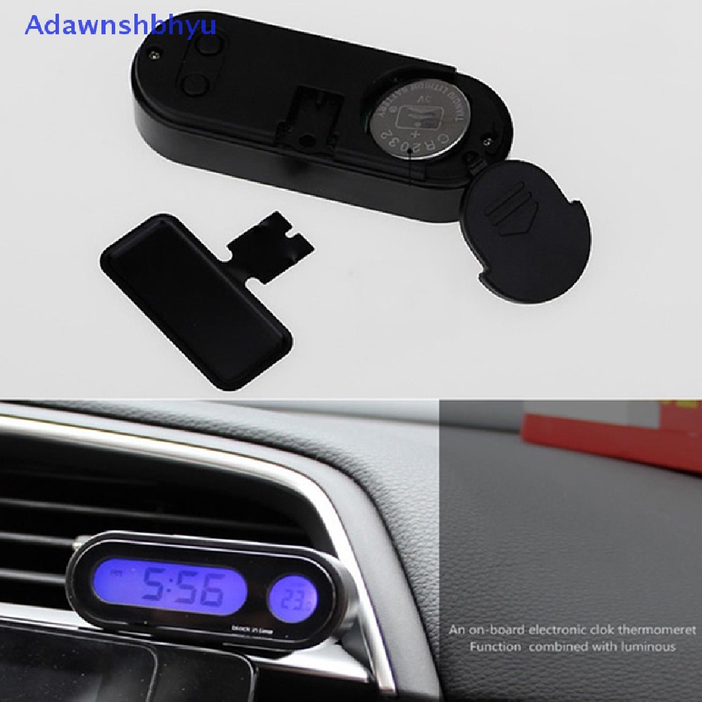 Adhyu Jam Termometer Mobil LCD Digital Display Pengukur Suhu ID