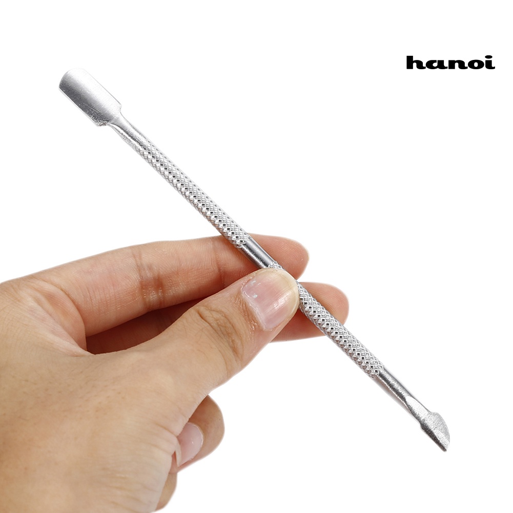 Hi * BORN PRETTY Stainless Steel Dead Skin Cuticle Pusher Nail Scraper Manicure Alat