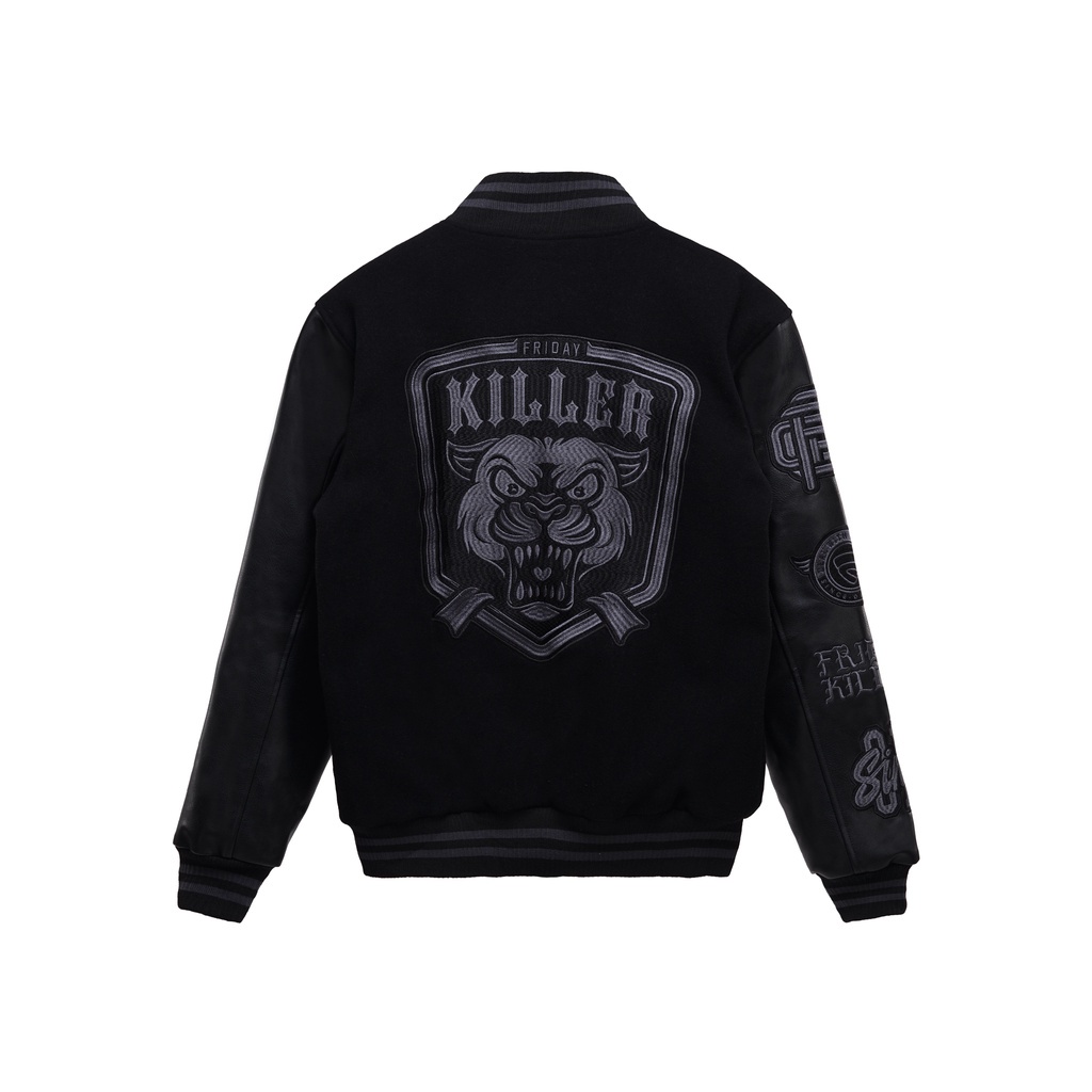 JAKET VARSITY FRIDAY KILLER | BIG F BLACK