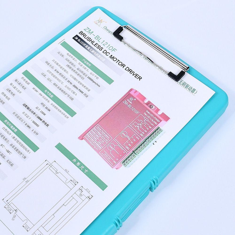 Lanfy Clipboard File Box Case Alat Tulis Sekolah File Organizer Tulisan Pad Dokumen Test Penyimpanan Kertas Clipboard