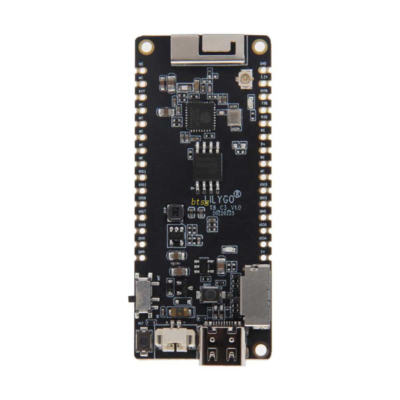 Btsg BT5.0 Papan Pengembangan T8-C3 ESP32-C3 Papan Dioptimalkan Untuk w 3D Antena TF Slot