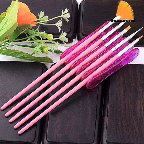 Hi * Nail Art Design Craft Acrylic UV Gel Brush Pen Rest Tempat Plastik Stand Supply