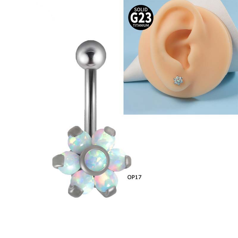 1buah G23 Baja Titanium Melengkung Barbel Hypoallergenic Benang Internal Alis Bibir 16Gauge Piercing Helix Tragus Anting