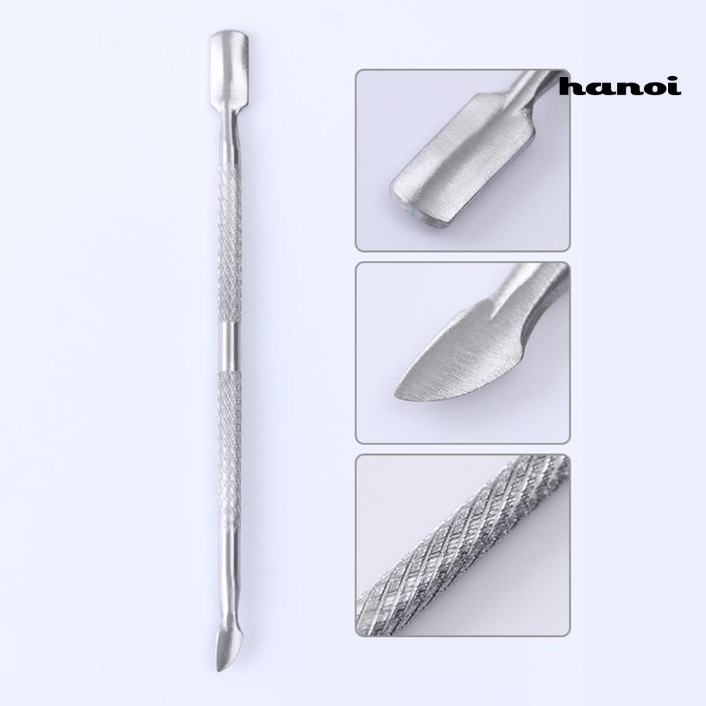 Hi * BORN PRETTY Stainless Steel Dead Skin Cuticle Pusher Nail Scraper Manicure Alat