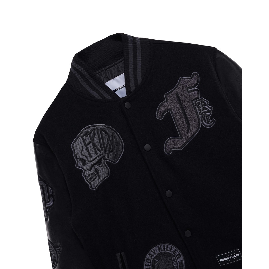 JAKET VARSITY FRIDAY KILLER | BIG F BLACK