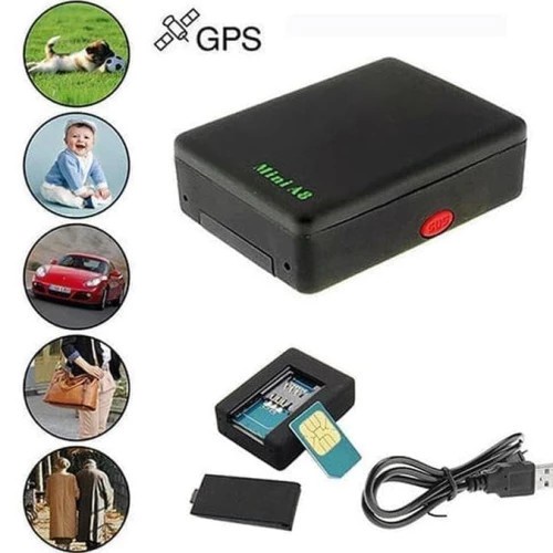 GPS Tracker Mini A8 Alat Pelacak Posisi Tracker Lokasi Multipungsi Keamanan Kendaraan Sepeda Motor Mobil Lacak Posisi Dan Rekam Suara Jarak Jauh GPS Mini A8