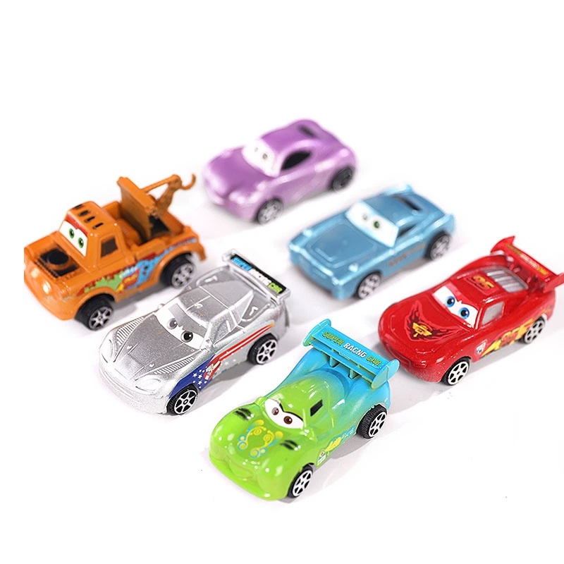 Pixar Cars2 3 Petir McQueen Mater Jackson Storm Ramirez Diecast Kendaraan Cars Mainan Anak 6PCS/Set