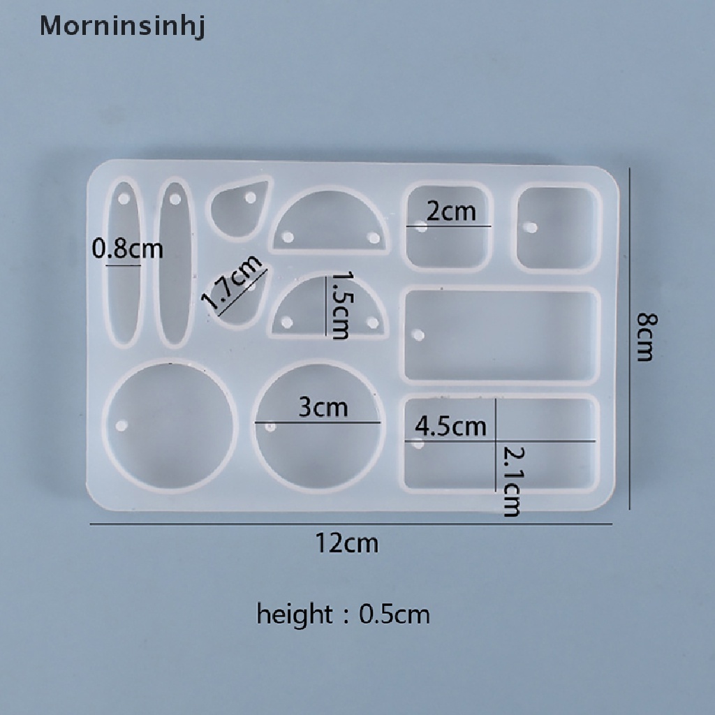 Mornin Silikon Anting Liontin Resin Cetakan Casg Alat Cetakan DIY Epoxy Making id