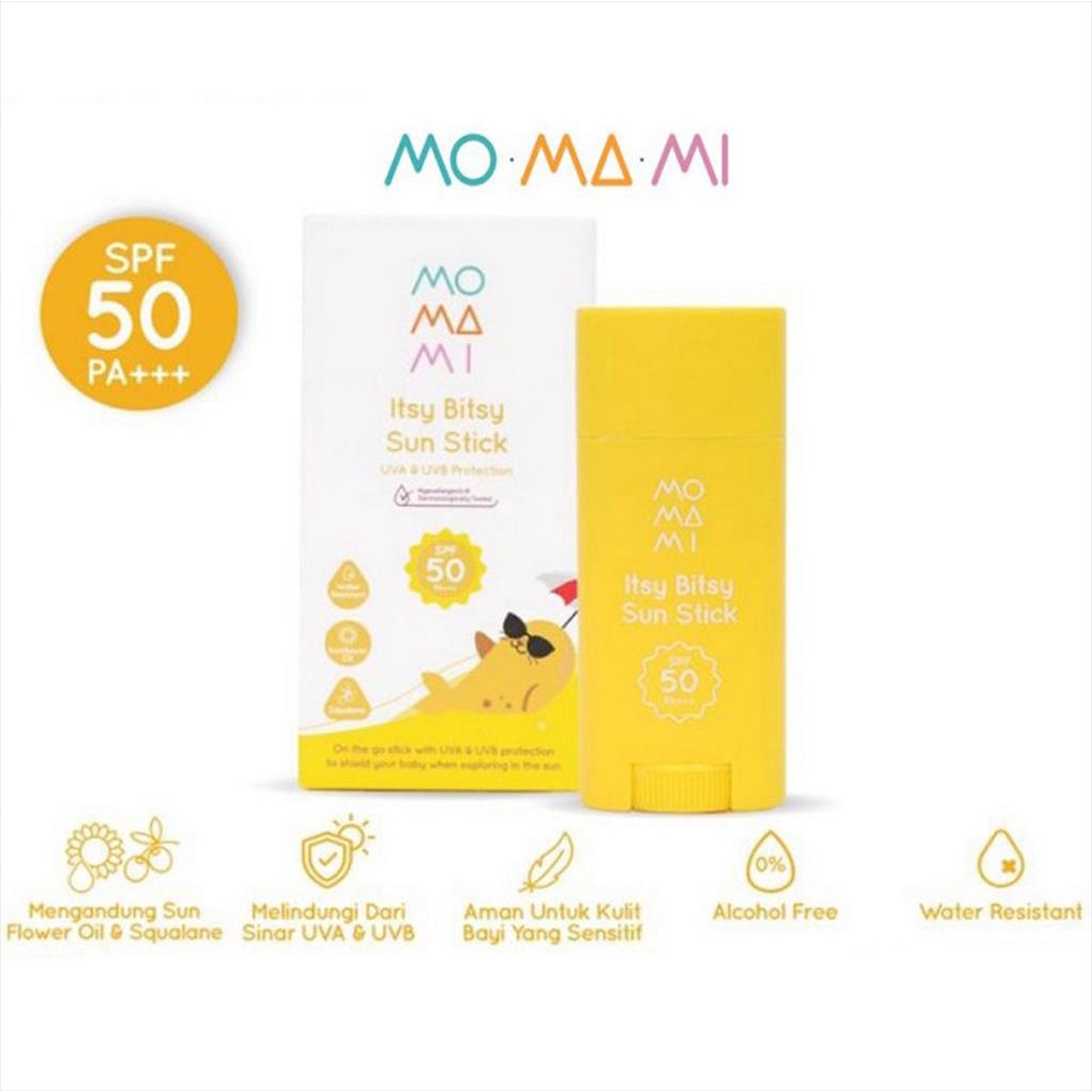 MoMaMi Itsy Bitsy Sun Stick 15gr 128924 Stik Tabir Surya