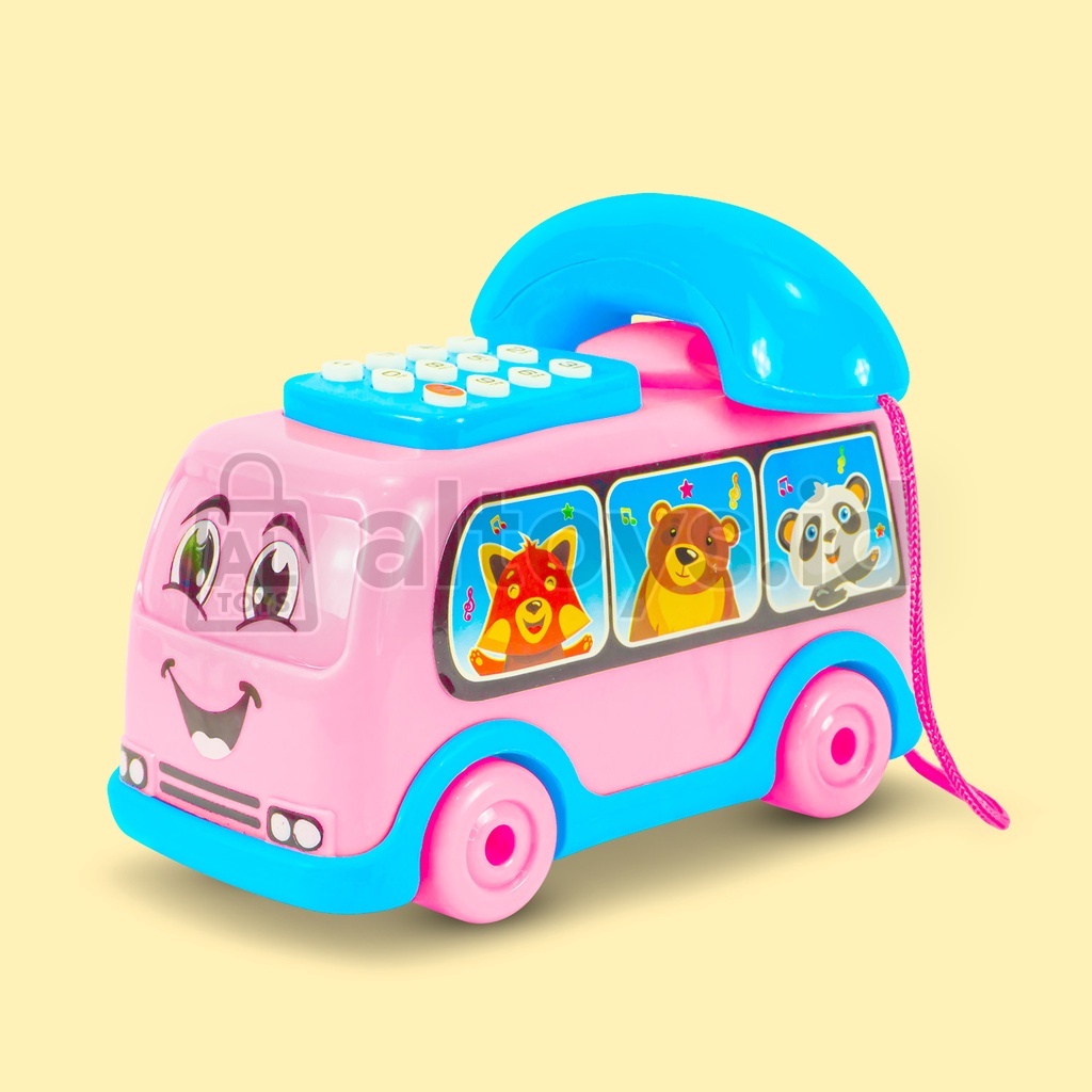 MAINAN ANAK BUS TELEPHONE DENGAN MUSIK