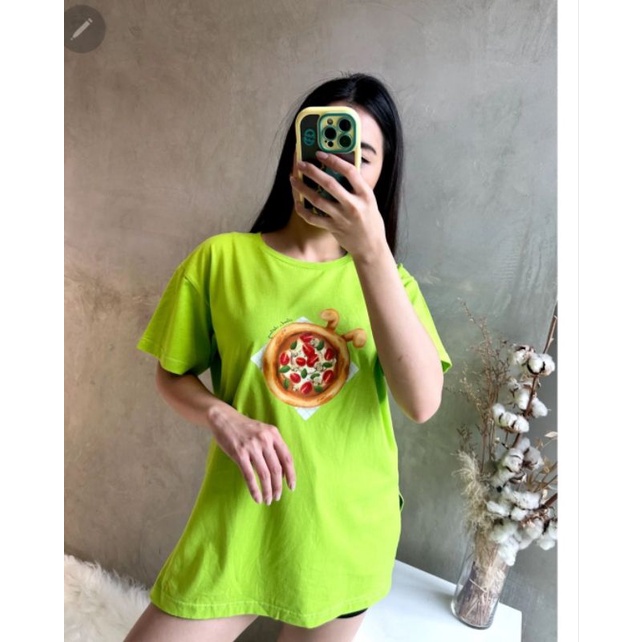 BUNNY PIZZA TEE - KAOS KARAKTER WANITA