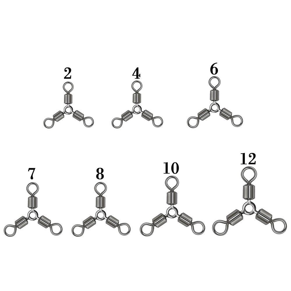 TOP 20pcs/lot Memancing Rolling Putar Konektor Panas Stainless Steel Tahan Lama Kualitas Tinggi Solid Rings