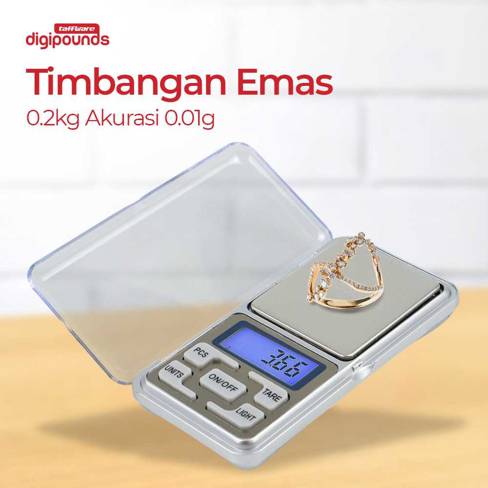 (BISA COD) FTIHSHP  Digipounds Timbangan Emas Pocket 0.2kg Akurasi 0.01g - MH-200