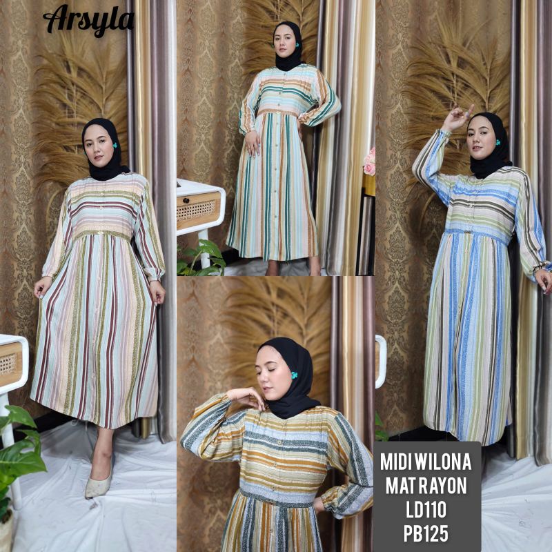 Tren Baju Muslim Midi Dress Dress Vanesa By Delive Midi Dress Andin Gamis Rayon Gamis Dewasa Dress A