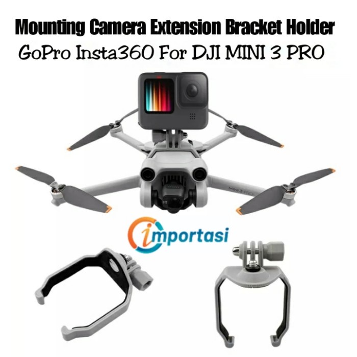 Top Mounting Camera Bracket DJI MINI 3 PRO for Gopro Insta360 One X2 R