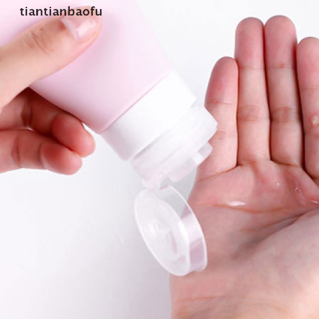 [tiantianbaofu] 1pc 60 /90ML Silikon Botol Isi Ulang Kosong Travel Portable Packing Press Butik